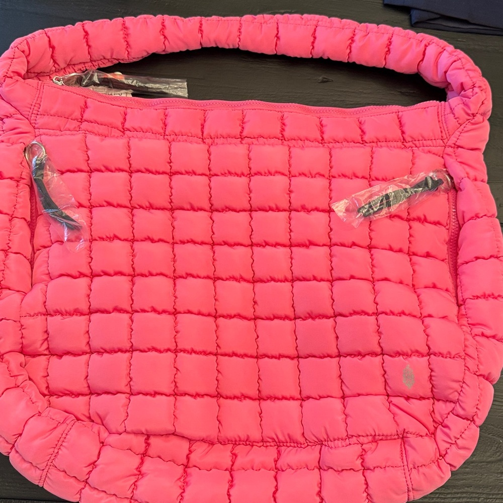 Free People Movement Quilted Carryall Bag.  NWT. Bubblegum